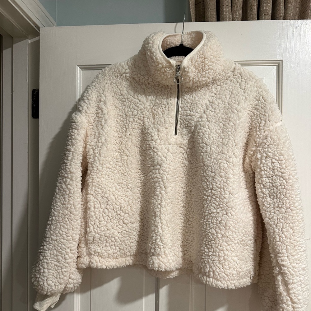 Altar’d State Quarter Zip Fuzzy Fleece